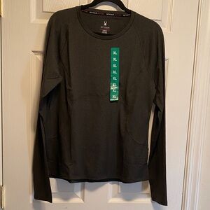 Spyder Active Charcoal Long Sleeve Top…size XL